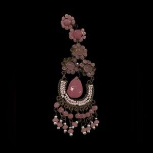 Pink Glass Bead Finding #7670